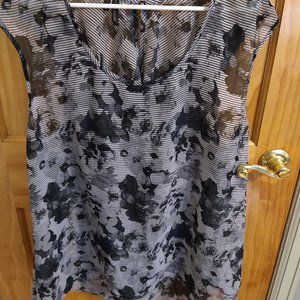 Black & Gray sheer shell